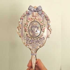 Flower Knows Bunny Garden Hand Mirror